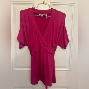 Tyler Boe Hot Pink Blouse Shirt Size Medium